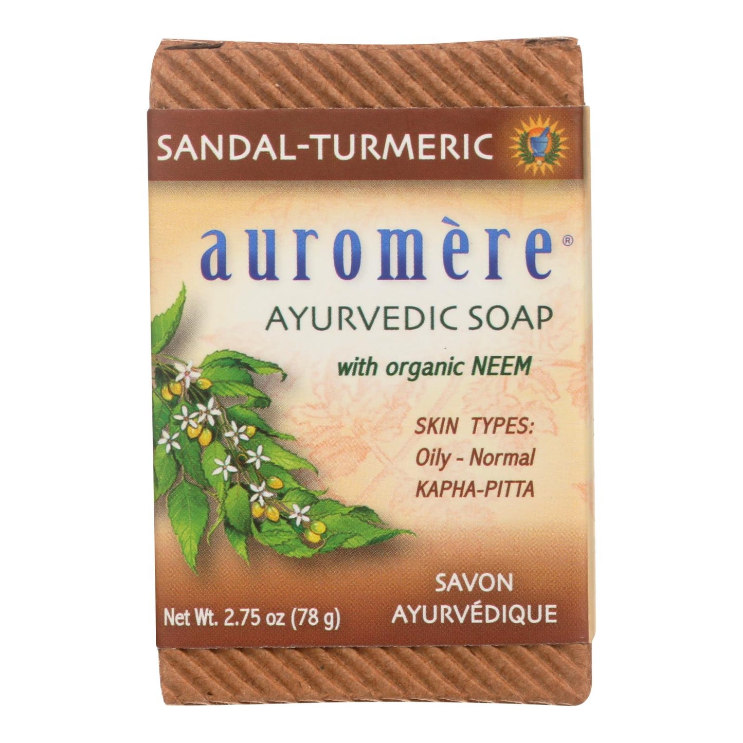 Ayurvedic Sandalwood-Turmeric-Neem  Bar Soap | Auromere