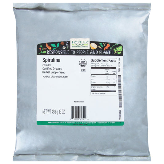 100% Organic Spirulina Powder | Frontier Herb