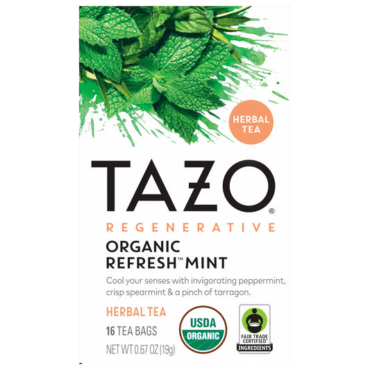 Organic Refresh Mint Herbal Tea | Tazo Tea