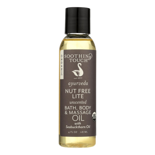 Unscented Nut Free Lite Bath Body And Massage Oil | Soothing Touch