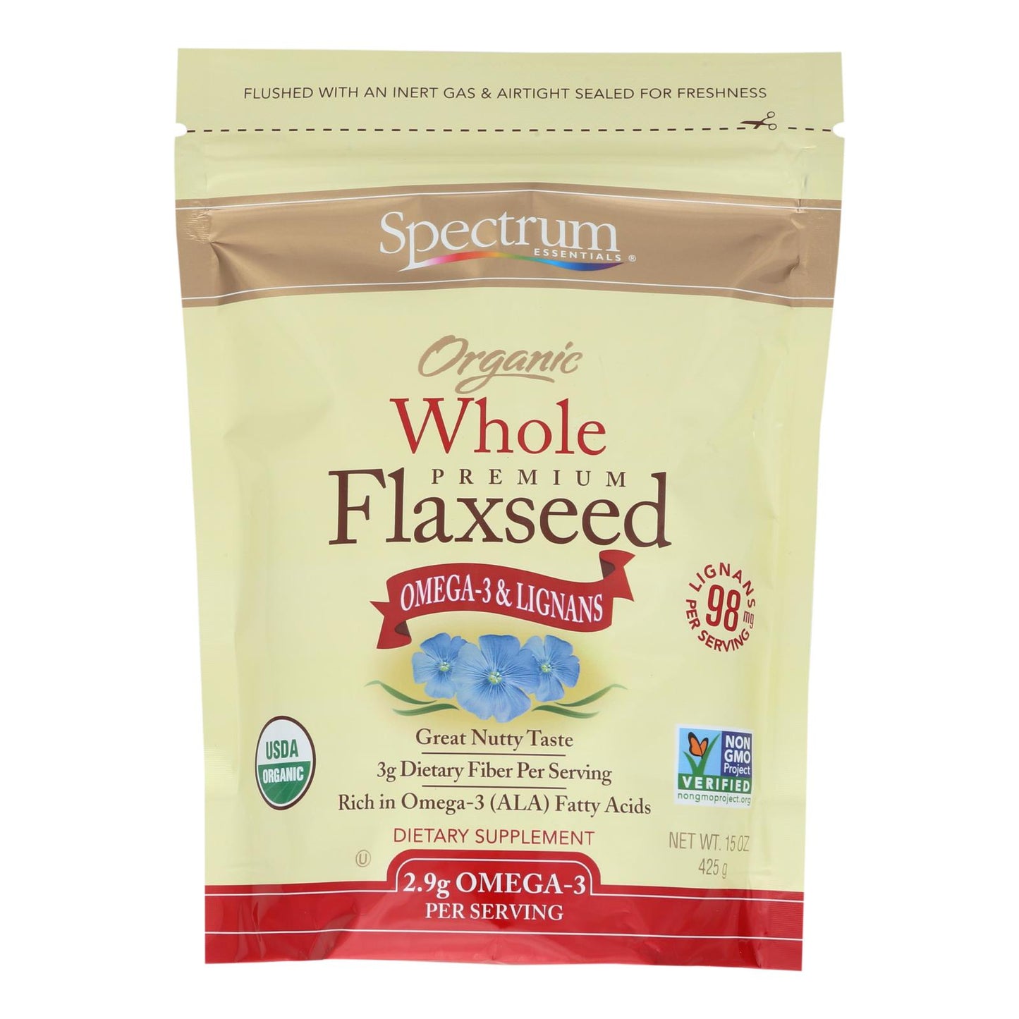 Organic Whole Flaxseed | Spectrum Essentials