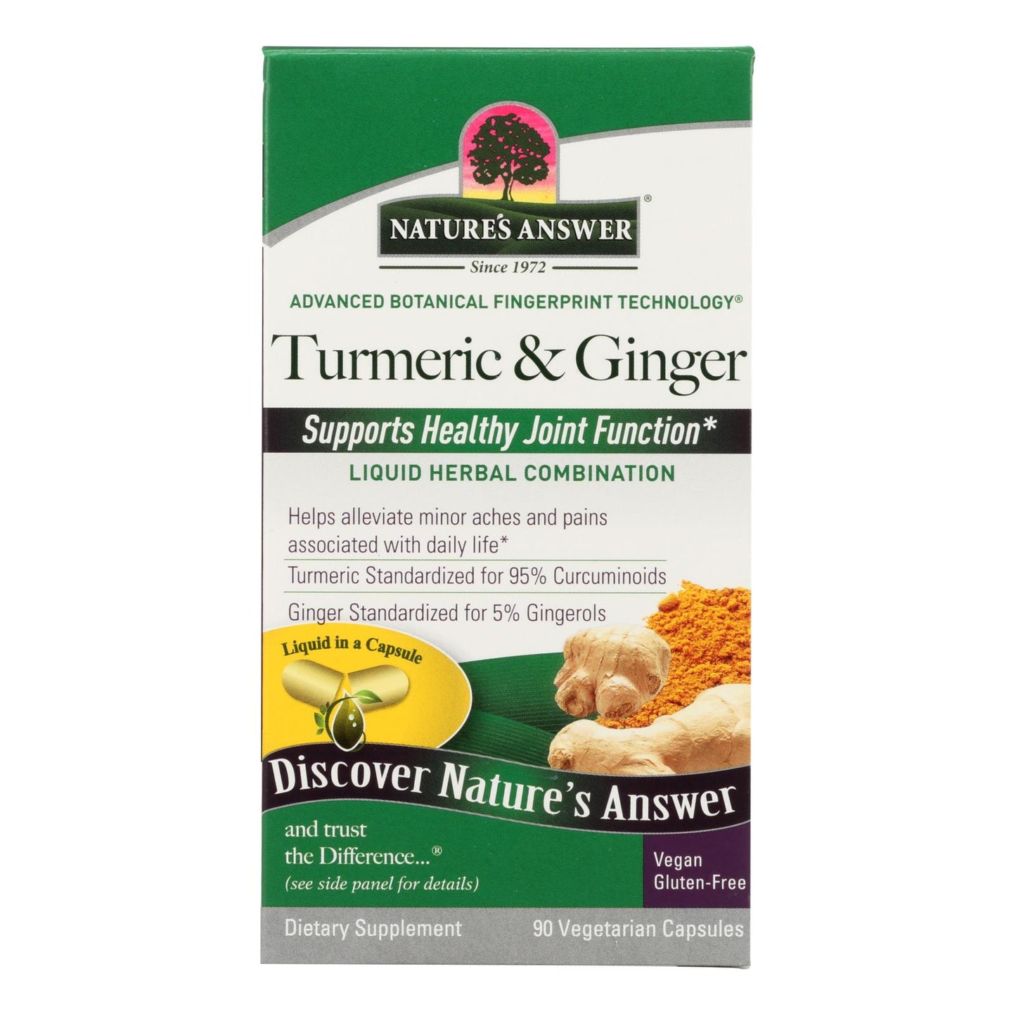 Turmeric and Ginger Liquid Capsules | Nature's Answer