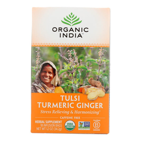 Organic Tulsi Turmeric Ginger Tea | Organic India