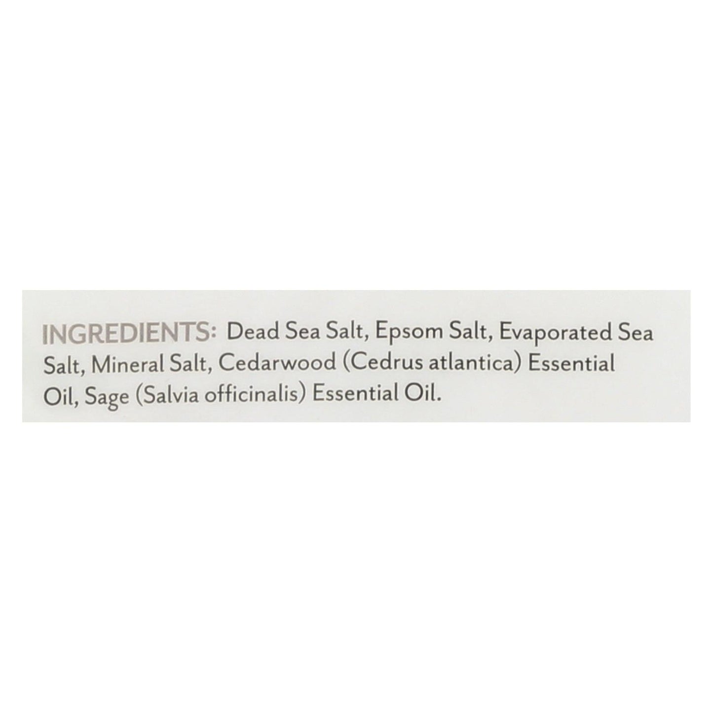 Cedar SageBath Salts|Soothing Touch