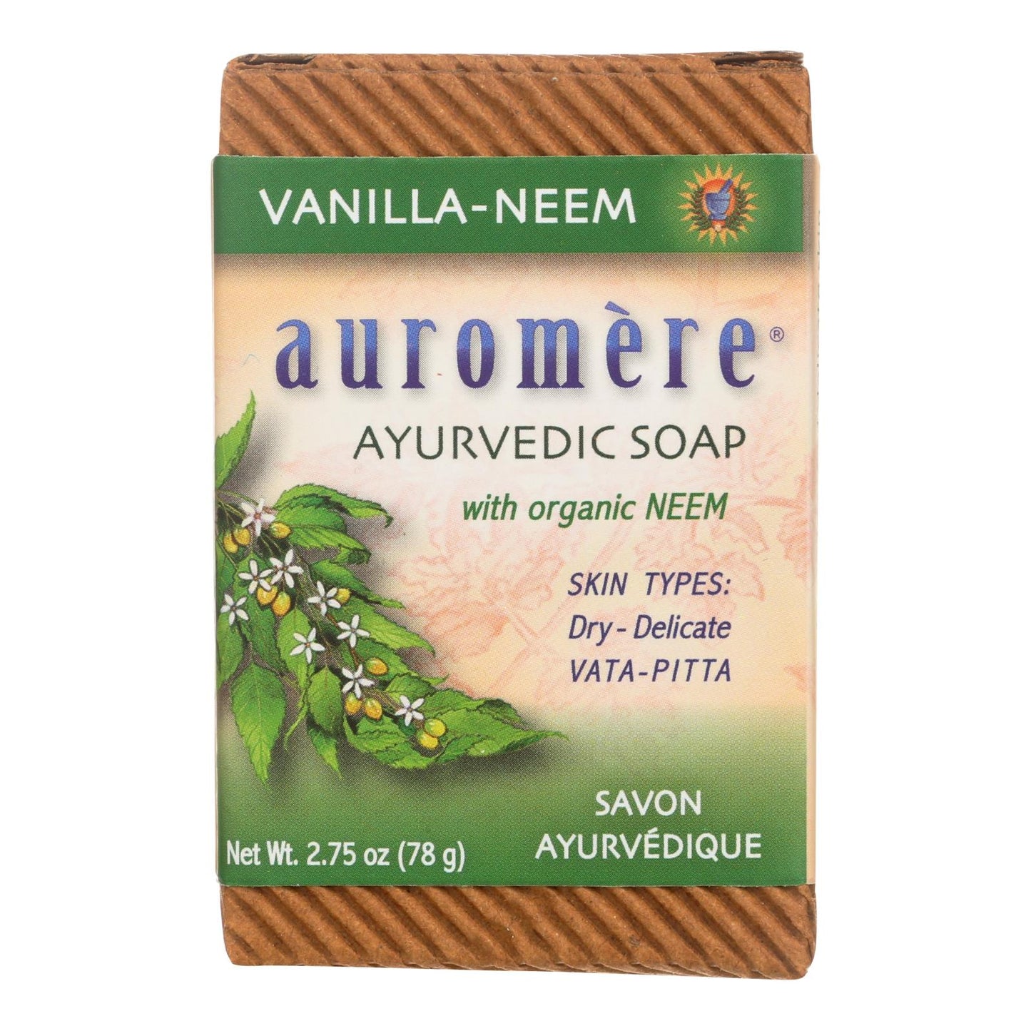 Ayurvedic Vanilla Neem Bar Soap | Auromere