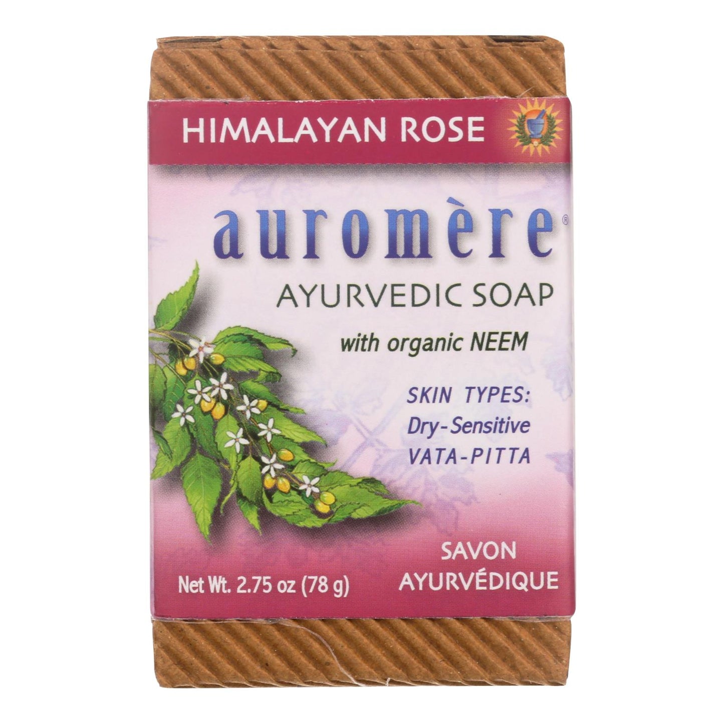 Ayurvedic Himalayan Rose Bar Soap | Auromere