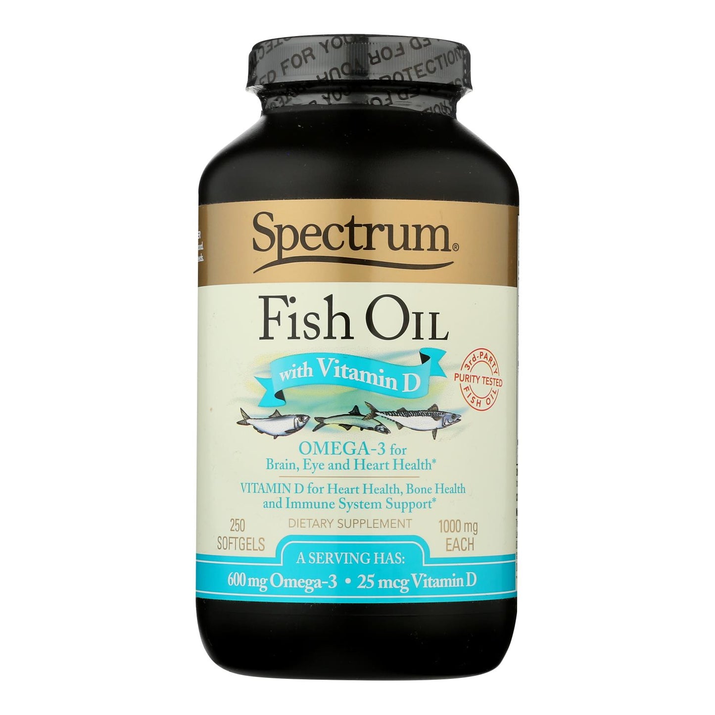 Omega-3 Fish Oil With Vitamin D Dietary Supplement | Spectrum Essentials