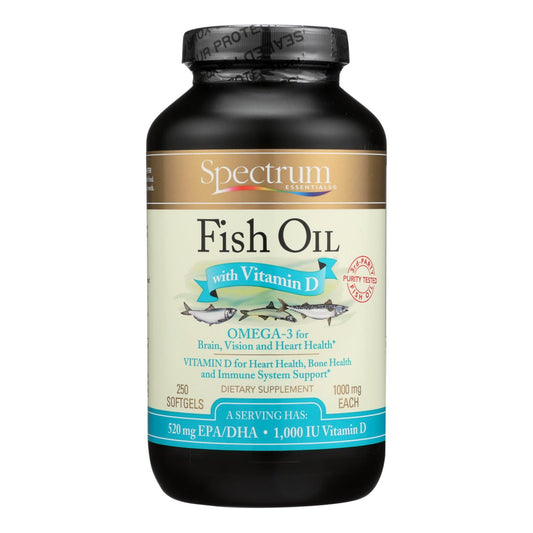 Omega-3 Fish Oil With Vitamin D Dietary Supplement | Spectrum Essentials