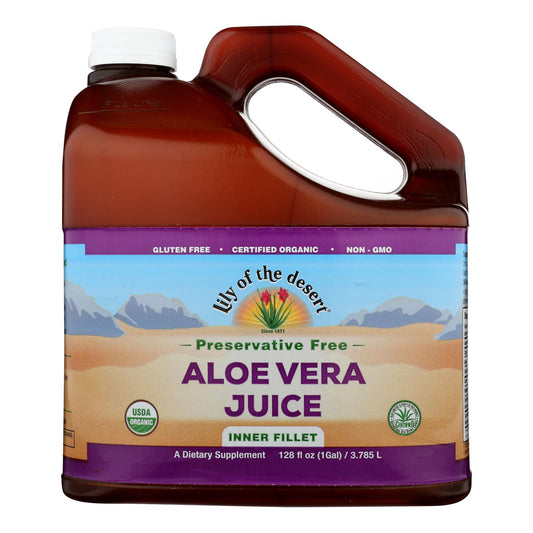Aloe Vera Juice - Inner Fillet | 1 Gal - 3.785 L | Lily Of The Desert