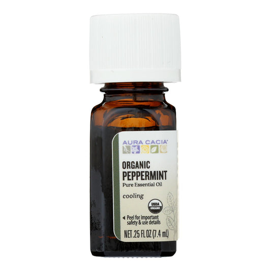 Organic Peppermint Essential Oil | Aura Cacia
