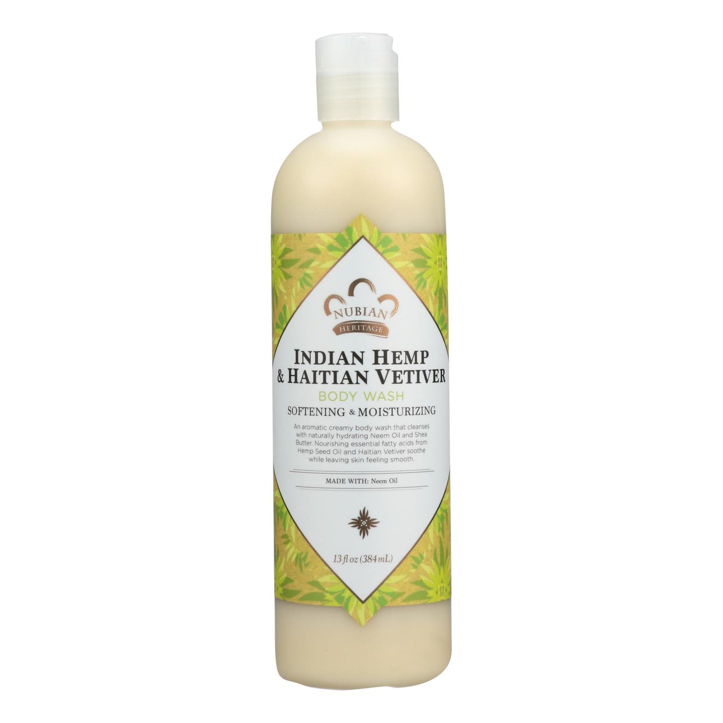 Indian Hemp and Haitian Vetiver Body Wash | Nubian Heritage