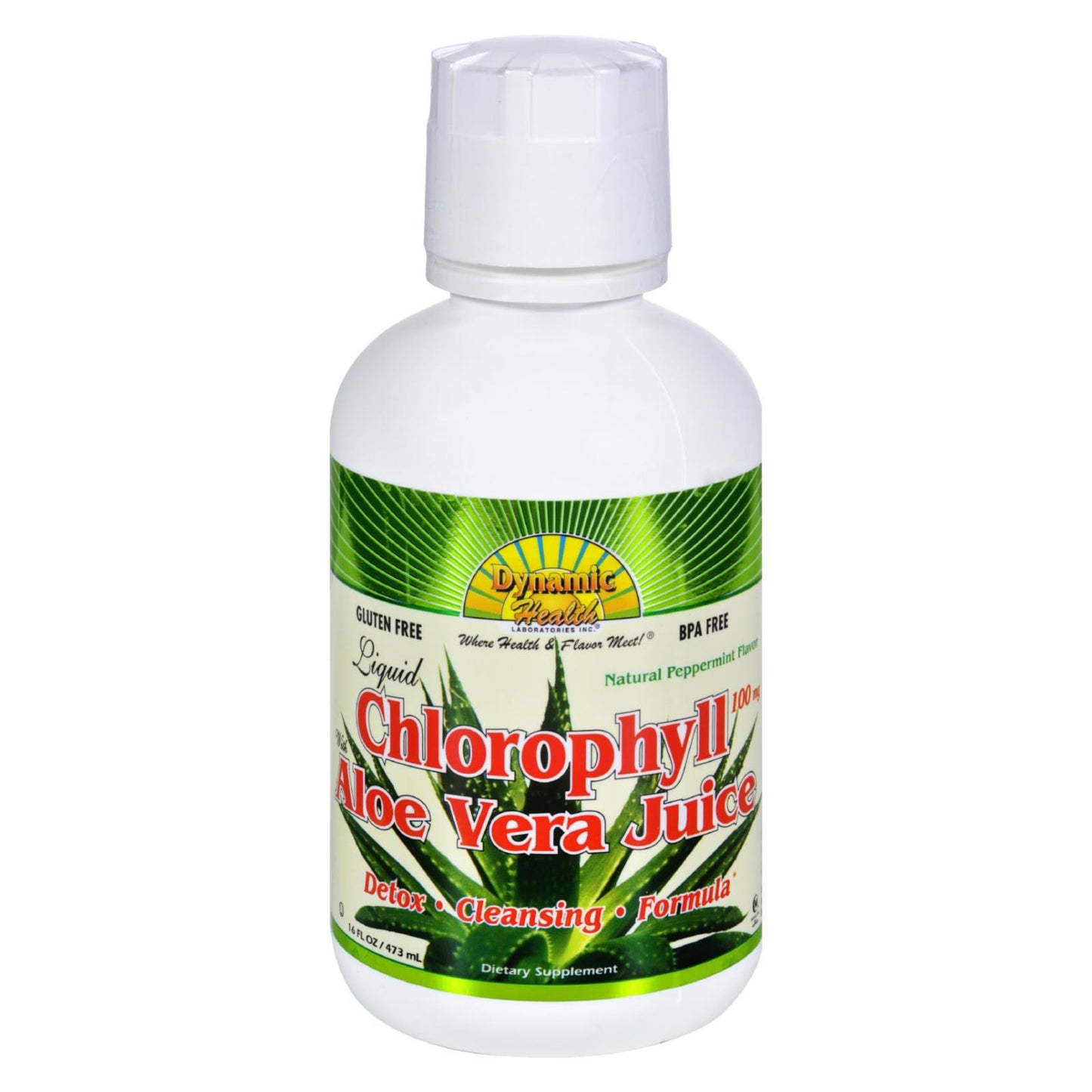 Spearmint Liquid Chlorophyll with Aloe Vera Juice | Dynamic Health