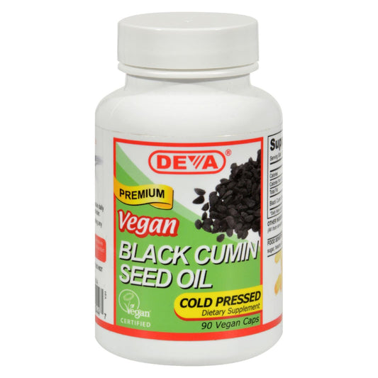 Black Cumin Seed Oil Capsules - 90 | Deva Vegan