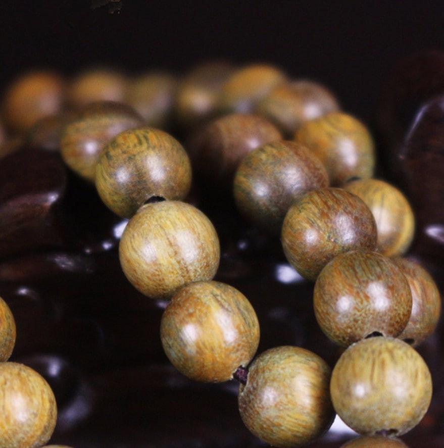 Green Sandalwood 108 Bead Mala (8mm) Mala