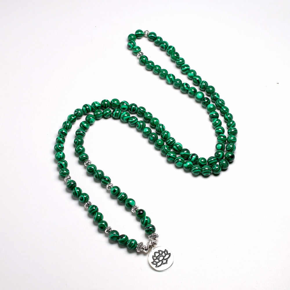 Purusha Transformation Malachite 108 Mala