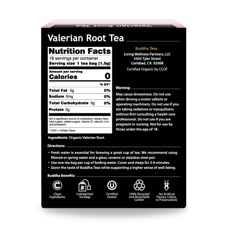 Valerian Root Tea | Buddha Teas | 6Boxes