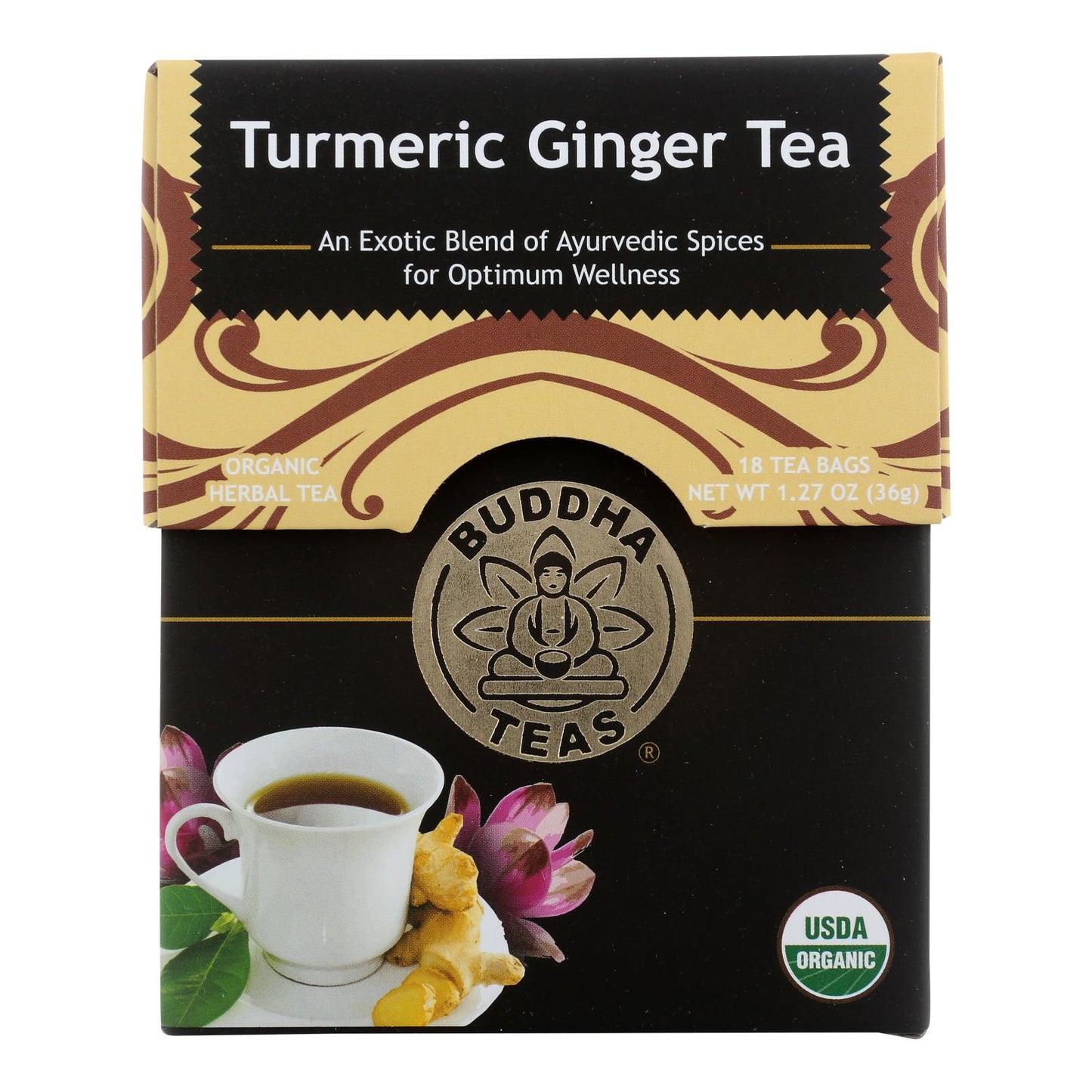 Turmeric Ginger Tea | Buddha Teas | 6 Boxes